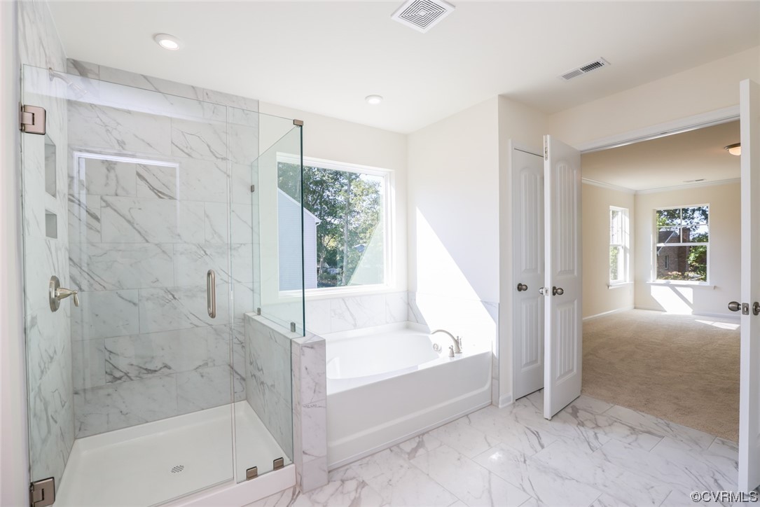 3830 Belspring Road Chester, VA 23831 - Photo 21 of 43 a bathroom with a bathtub and a shower