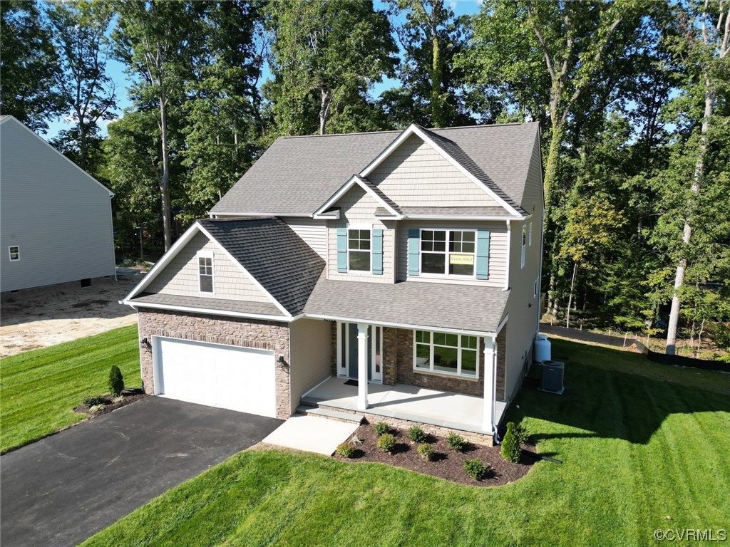 3830 Belspring Road Chester, VA 23831 - Photo 33 of 43 a view of a house with a yard