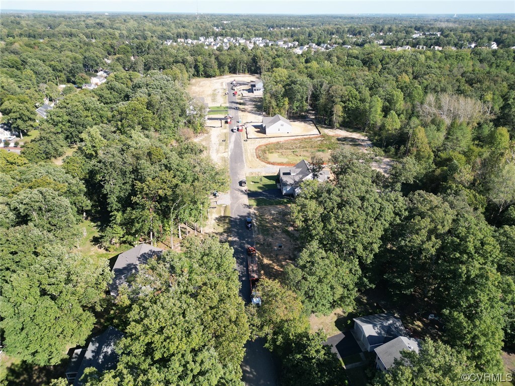 3830 Belspring Road Chester, VA 23831 - Photo 40 of 43 an aerial view of residential house with parking space and trees