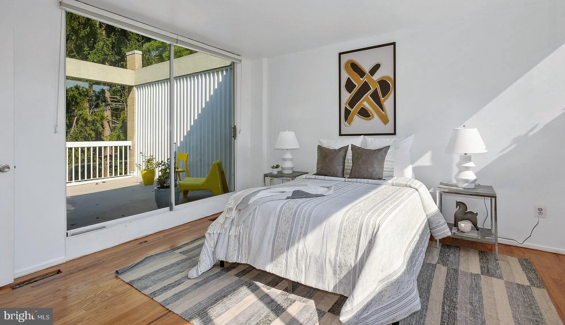 11544 Hickory Cluster Reston, VA 20190 - Photo 26 of 34 Upper Level Bedroom #3 leads to Balcony (2nd View)