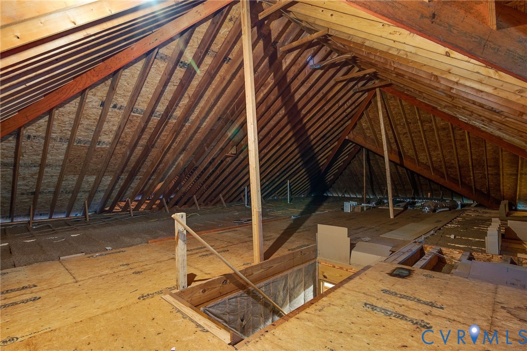 6724 Claiborne Road Sutherland, VA 23885 - Photo 23 of 33 Attic with an upstairs landing