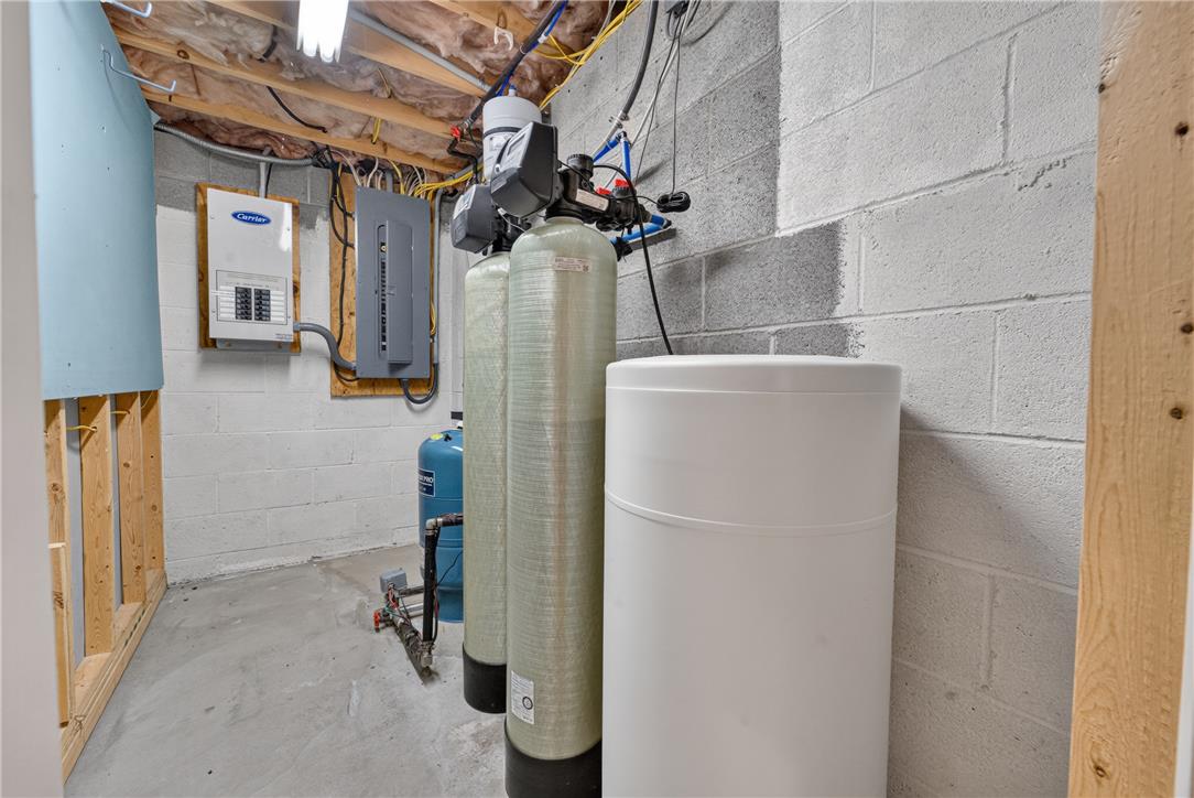 220 Pennbrook Road Stroudsburg, PA 18360 - Photo 46 of 60 Essential utilities in this clean, unfinished basement with durable block walls.