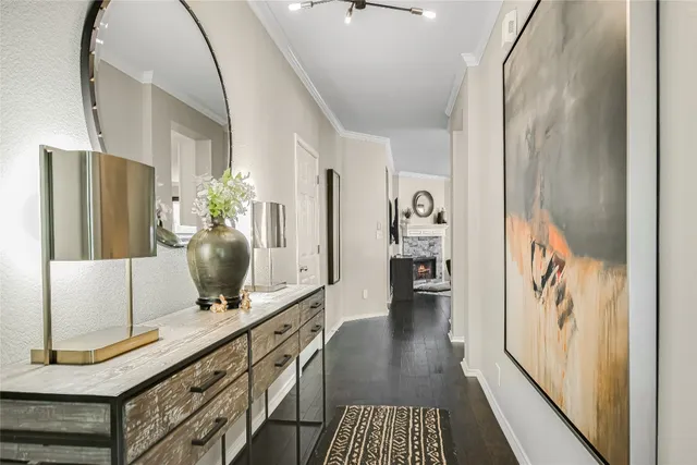 a view of entryway with livingroom and furniture