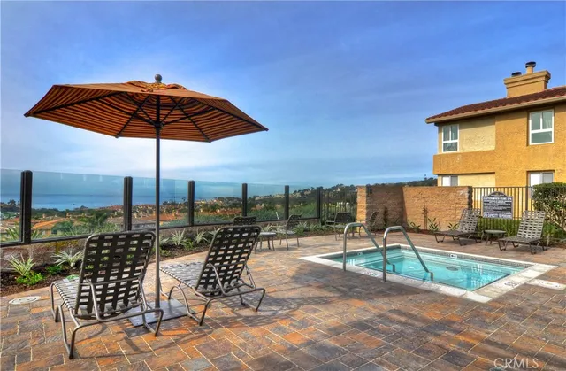 a view of a swimming pool and lake view