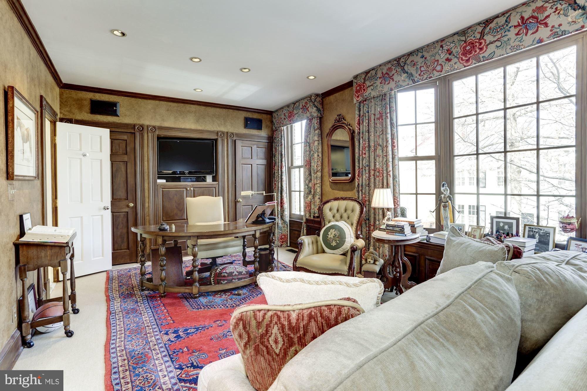 3224 Volta Place Northwest Washington, DC 20007 - Photo 26 of 35 a bedroom with furniture and a large window
