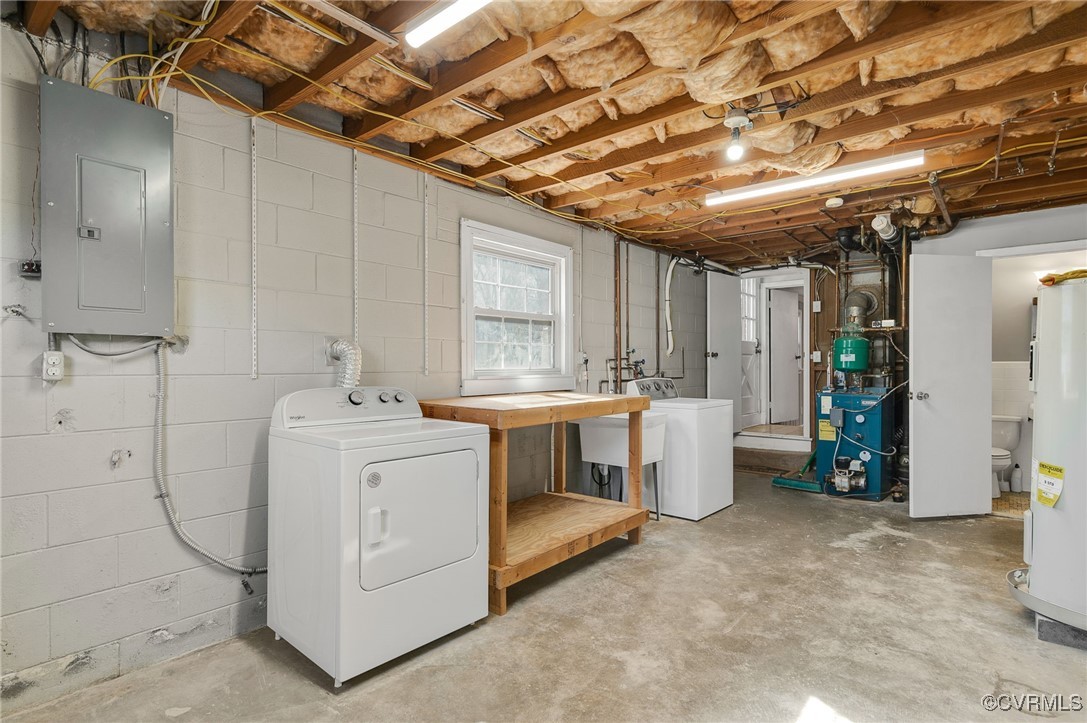 12047 Sunset Drive Ashland, VA 23005 - Photo 20 of 26 a utility room with dryer and washer