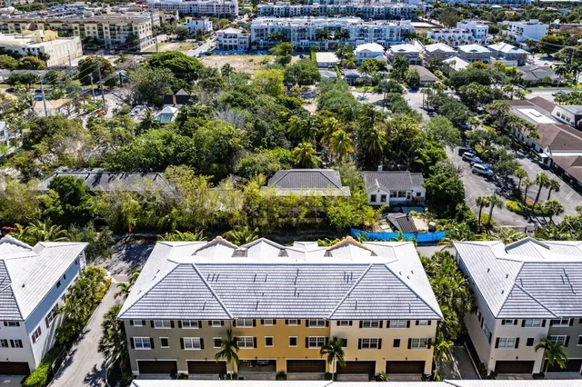 an aerial view of city