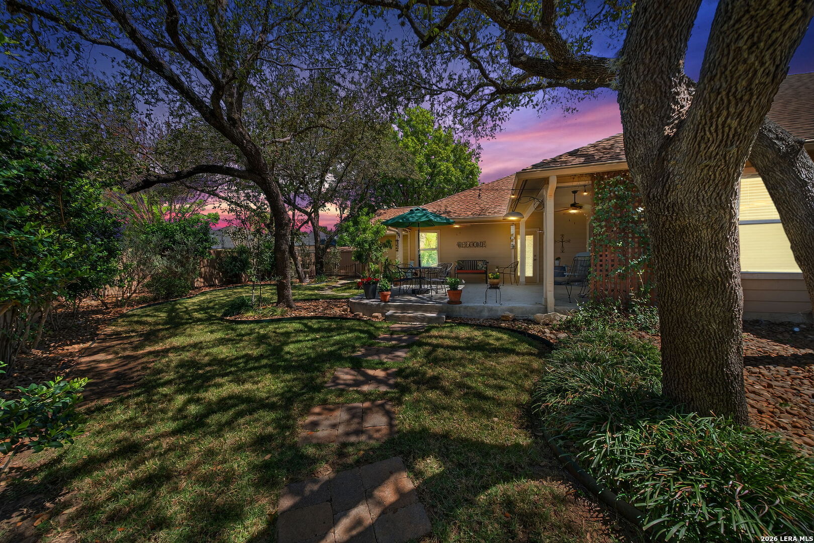 9331 Tyler Oaks Helotes, TX 78023 - Photo 36 of 47 a view of backyard of house with green space