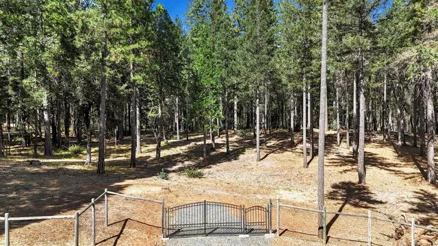 a view of outdoor space with seating