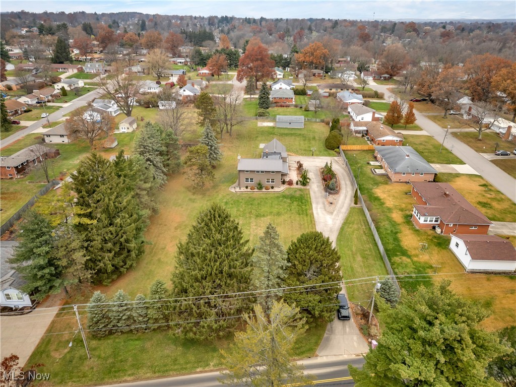 506 Logan Road Mansfield, OH 44907 - Photo 40 of 46 Aerial perspective of suburban area featuring a tree filled landscape