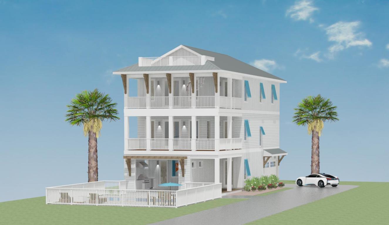 Lot 12 Beach Highlands Santa Rosa Beach Santa Rosa Beach, FL 32459 - Photo 8 of 8 a front view of a house with garden