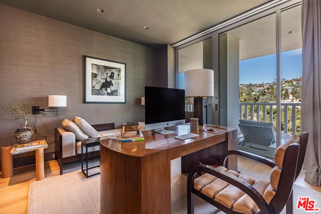 9255 Doheny Road, Unit 1901 West Hollywood, CA 90069 - Photo 12 of 23 a view of a workspace with furniture