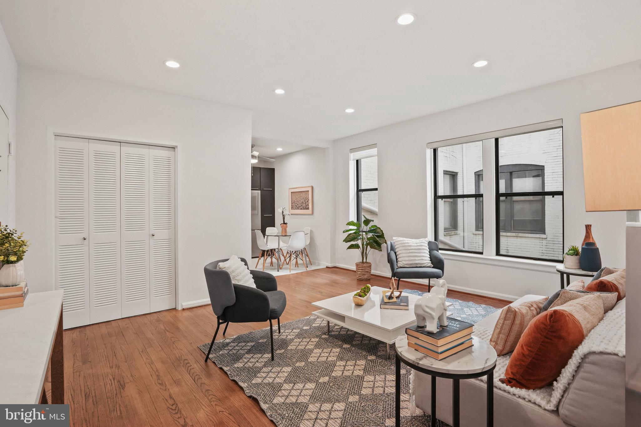 1669 Columbia Road Northwest, Unit 201 Washington, DC 20009 - Photo 6 of 31 Spacious living room and open concept