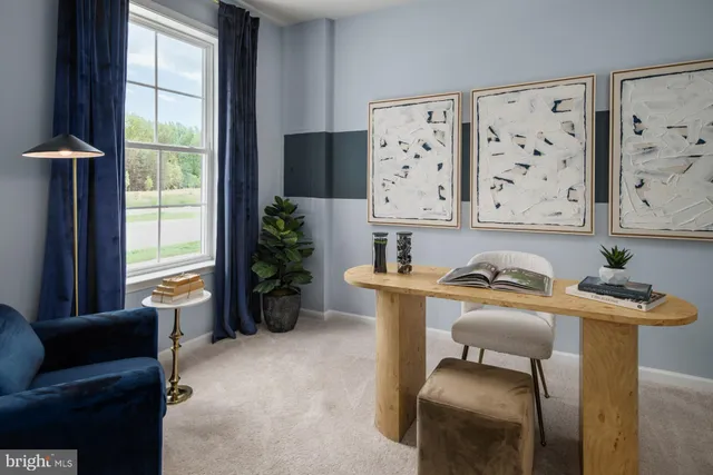 a room with furniture and window