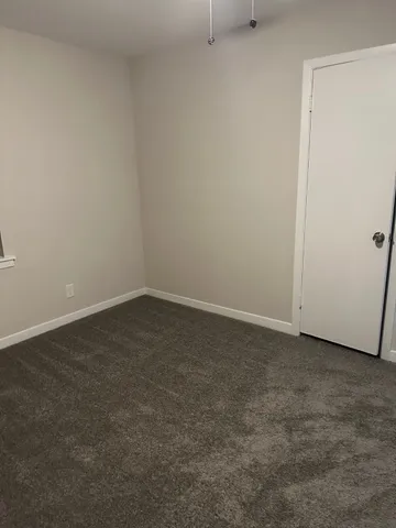 an empty room with an entryway