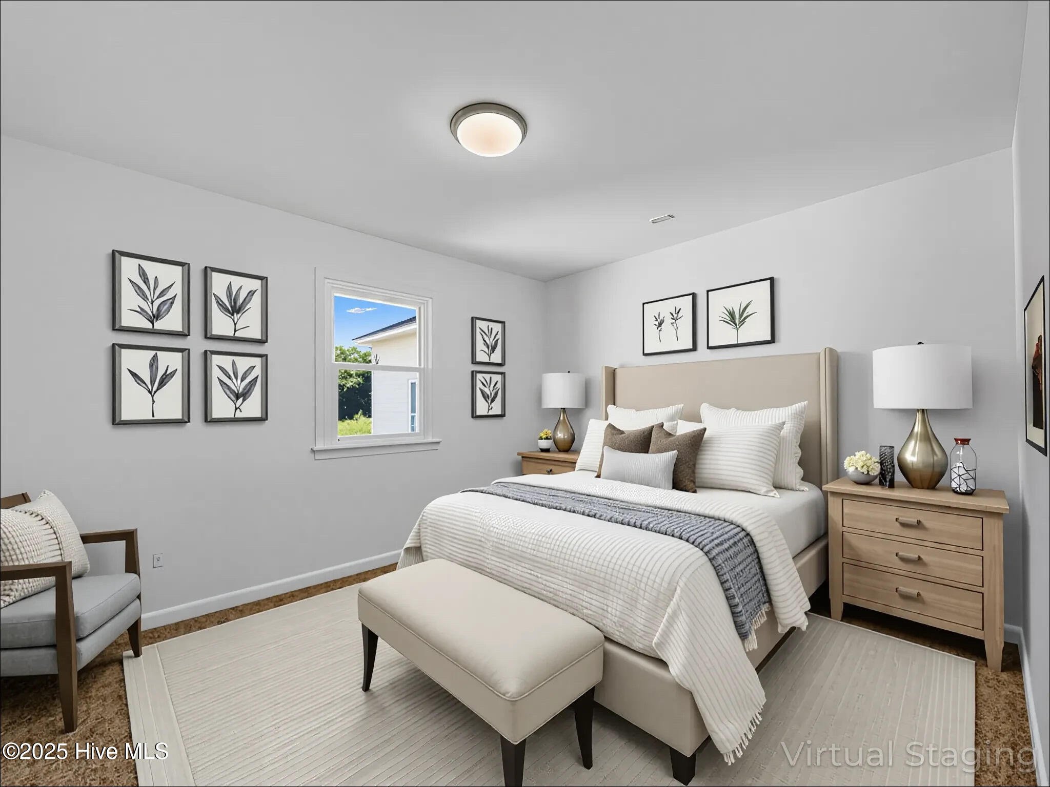 208 South End Road Knotts Island, NC 27950 - Photo 35 of 49 Virtually Staged Bedroom 2