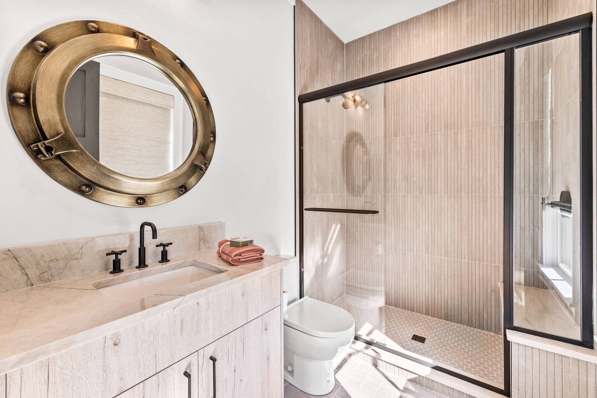 152 Climbing Rose Way Santa Rosa Beach, FL 32459 - Photo 34 of 70 a bathroom with a sink a toilet and a mirror