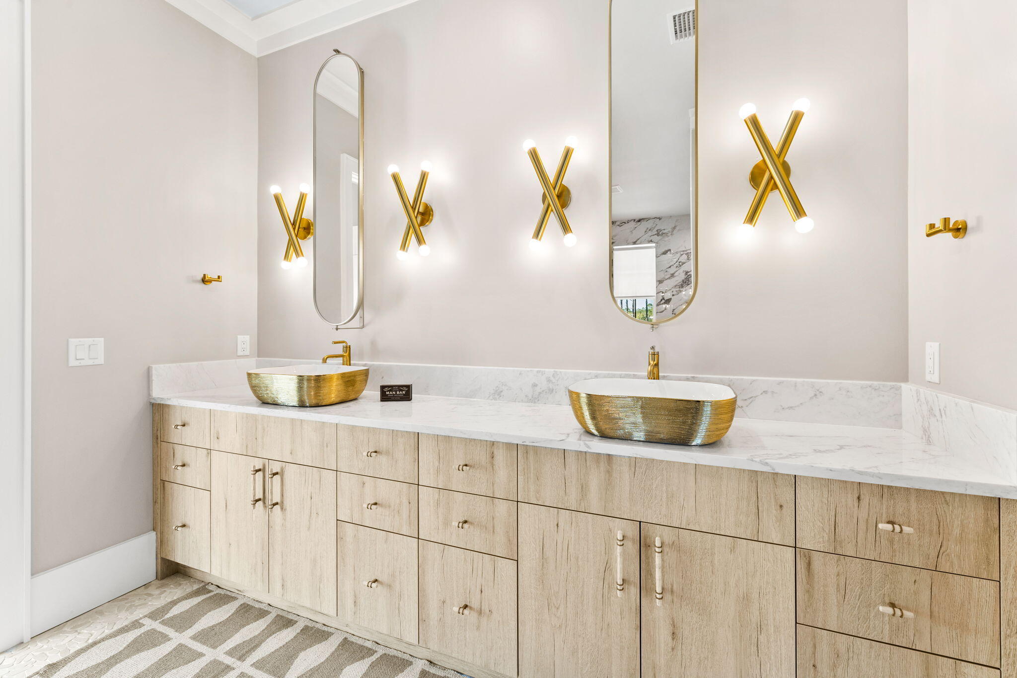 152 Climbing Rose Way Santa Rosa Beach, FL 32459 - Photo 40 of 70 a bathroom with a sink and a mirror