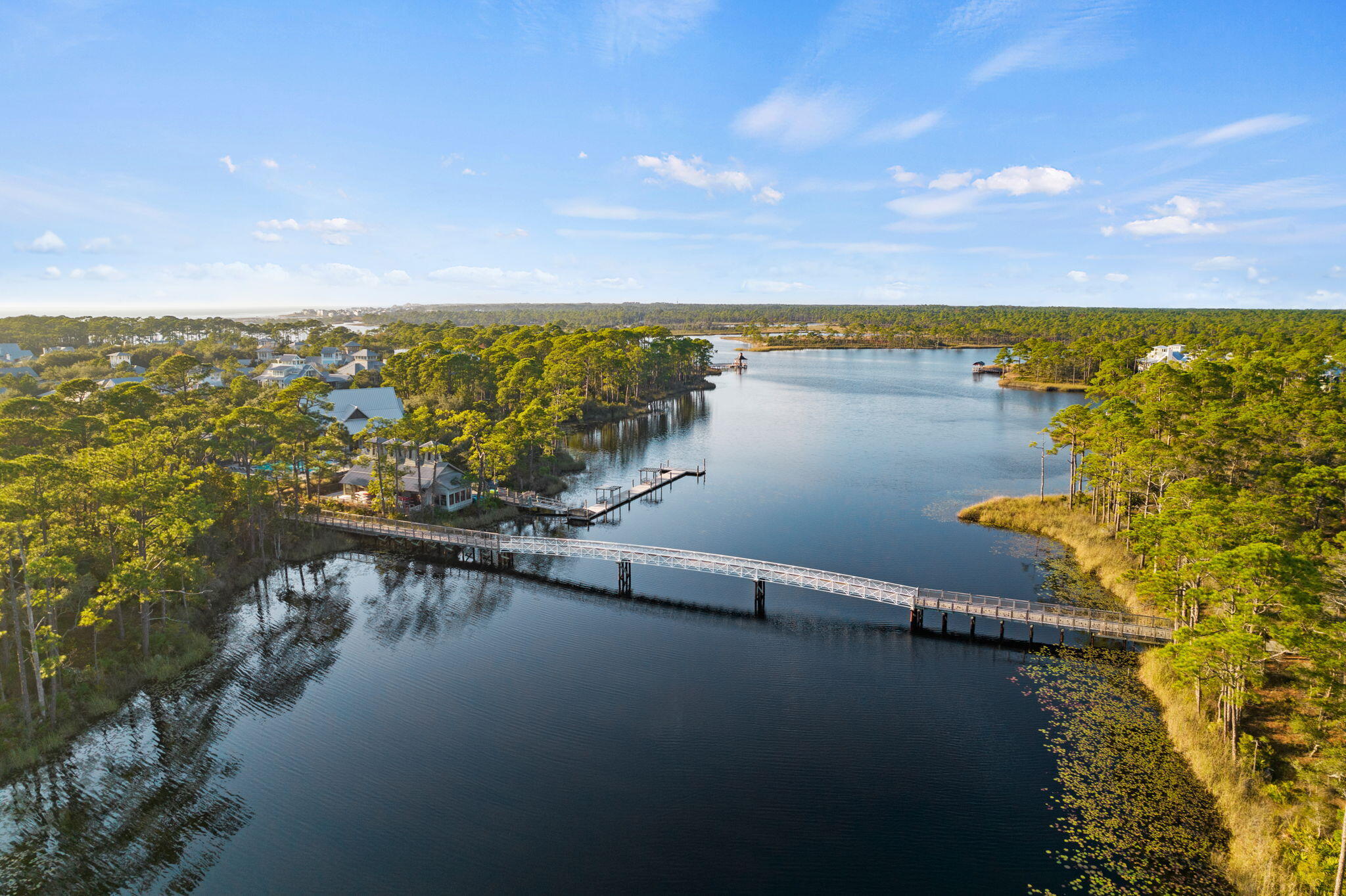 152 Climbing Rose Way Santa Rosa Beach, FL 32459 - Photo 62 of 70 a view of a lake with a city