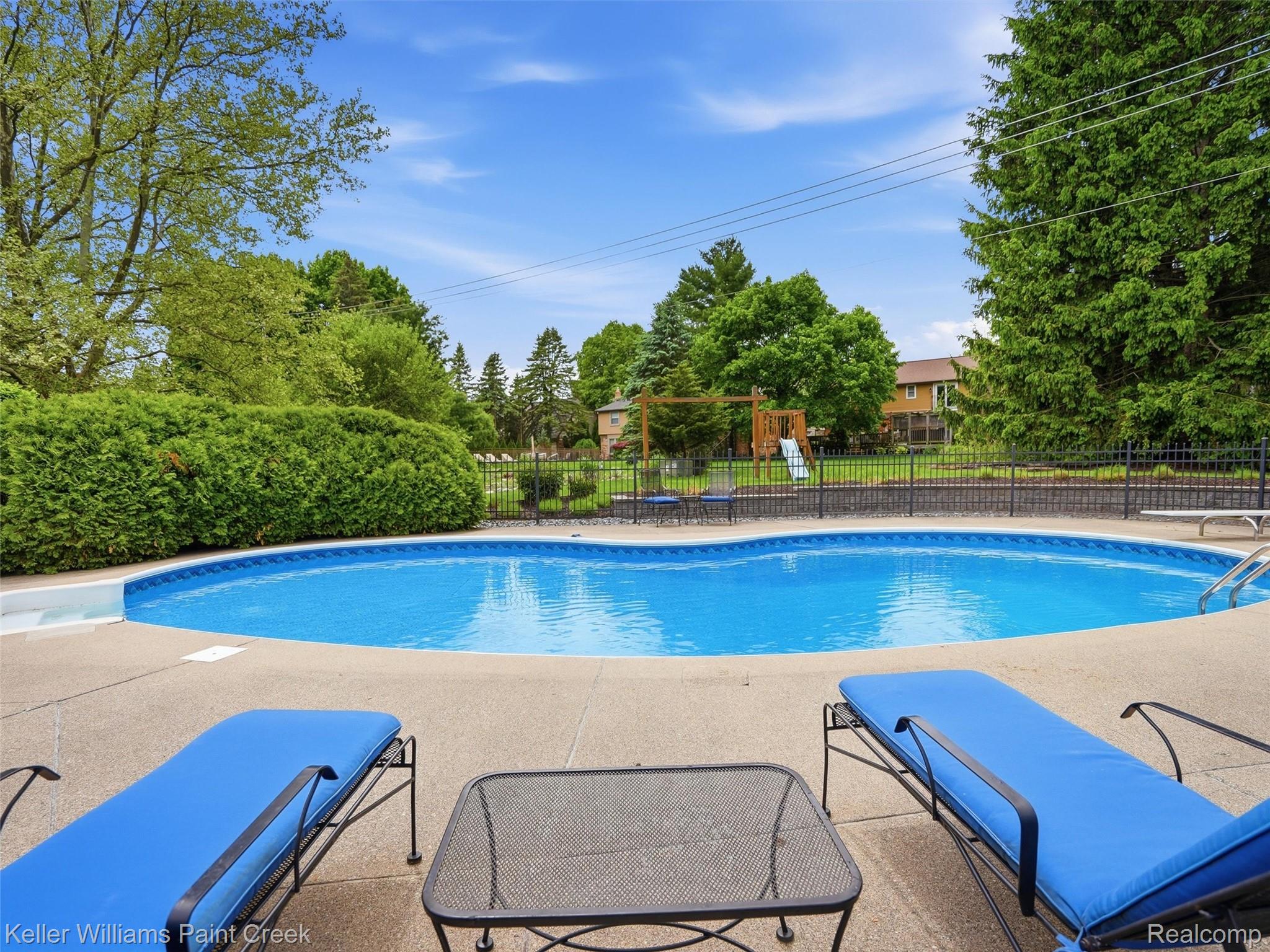 1351 West Fairview Lane Rochester, MI 48306 - Photo 60 of 65 View of pool with patio surround