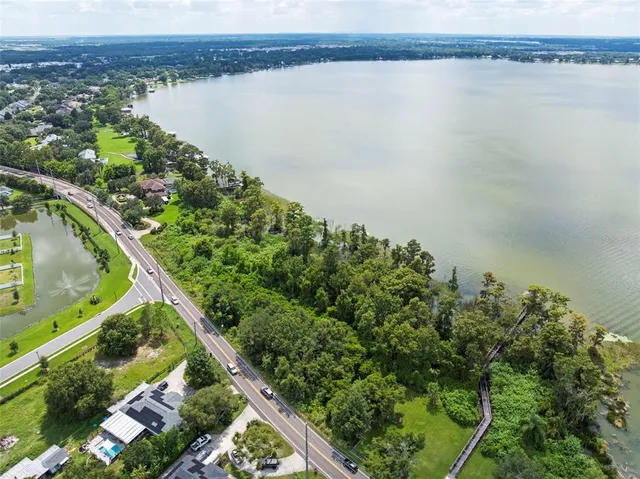 a view of a lake with a lake