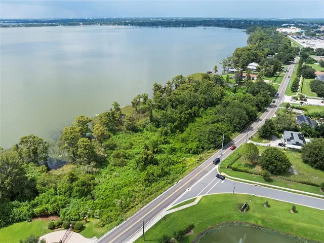 a view of a lake from a balcony