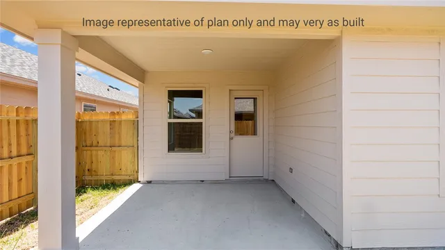 a view of an entrance of the building