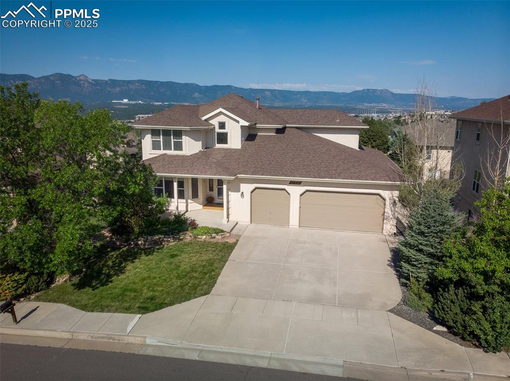 12336 Stanley Canyon Road Colorado Springs, CO 80921 - Photo 3 of 50 View of front of property featuring a mountain view