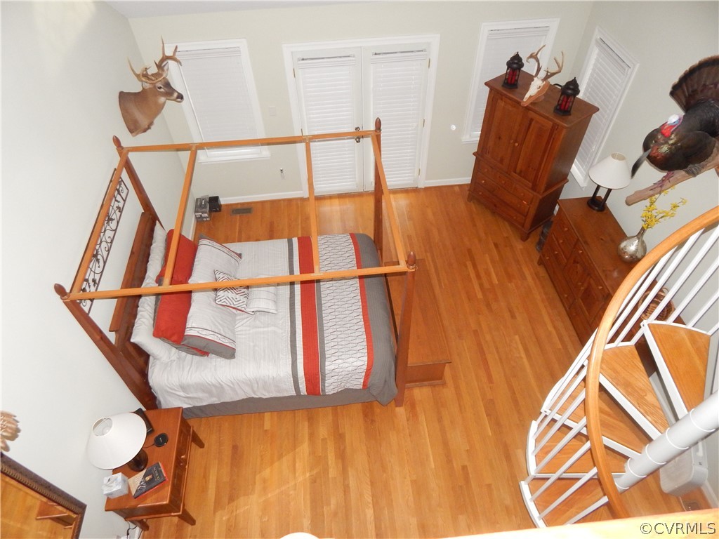 1389 Palmore Road Powhatan, VA 23139 - Photo 27 of 38 View from the Loft, of the 1st floor Master Bed Ro
