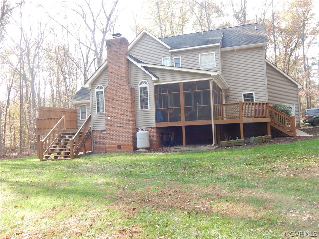1389 Palmore Road Powhatan, VA 23139 - Photo 8 of 38 14 x 11 Screened Porch with Deck, and another Deck