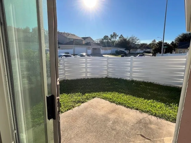 a view of a lake from a balcony
