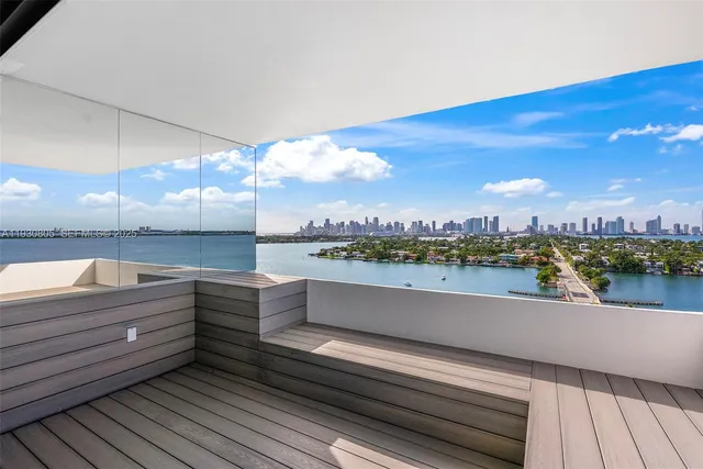 a view of lake and city