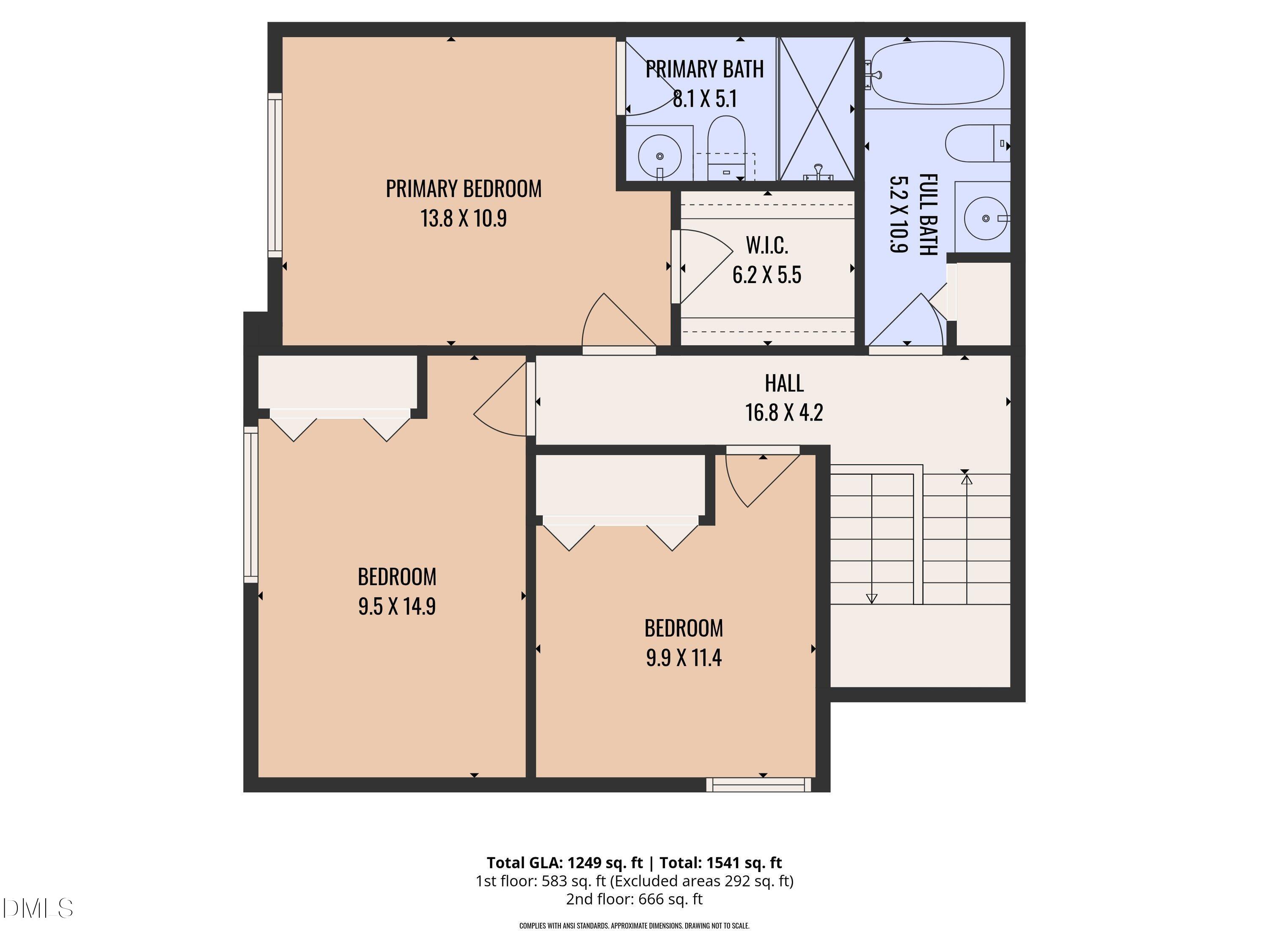 4719 Walden Pond Drive, Unit B Raleigh, NC 27604 - Photo 36 of 36 2nd_floor_4719_walden_pond_drive_b_ralei
