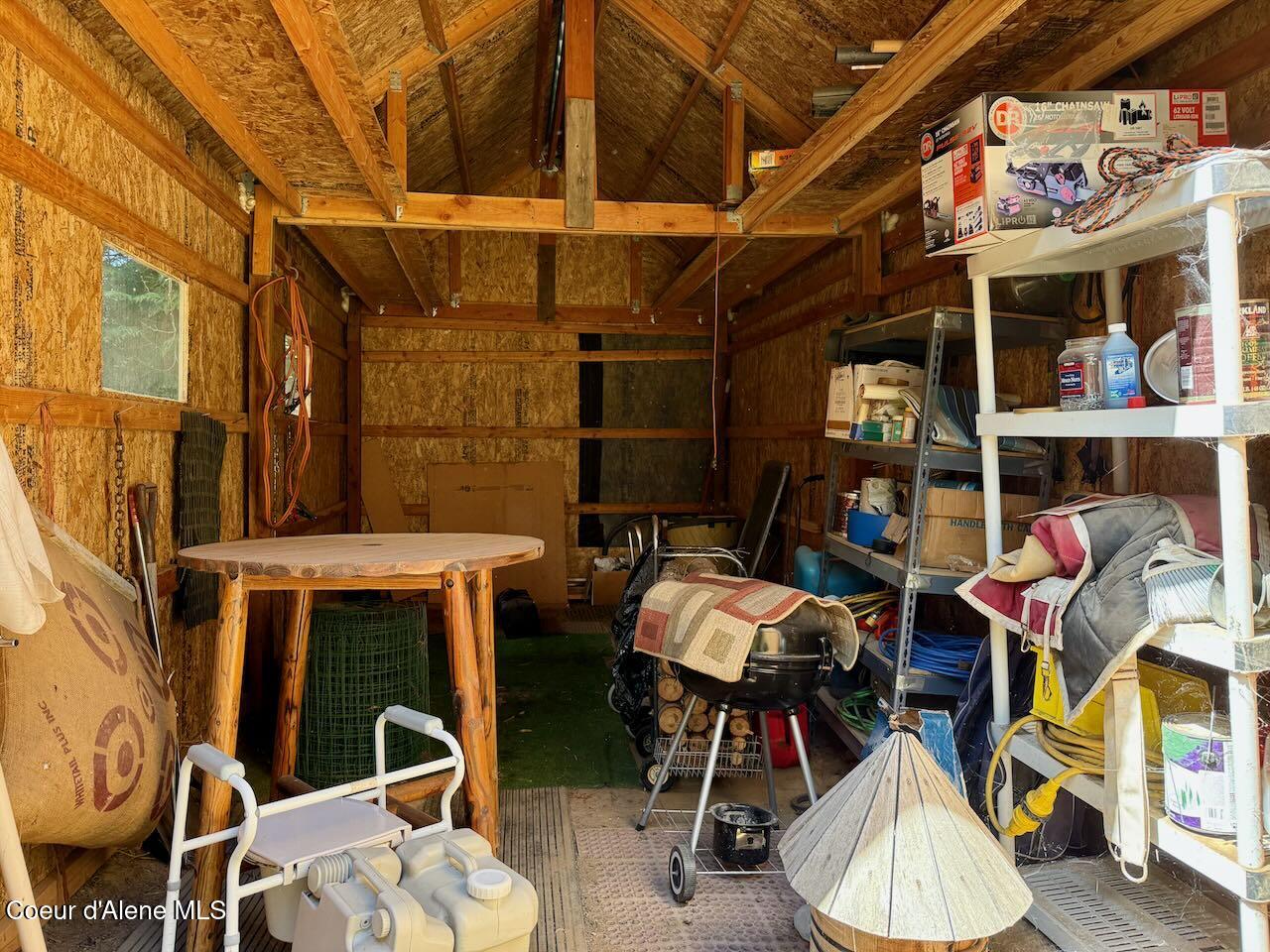 8213 Rapid Lightning Road Sandpoint, ID 83864 - Photo 14 of 40 Interior of 10 x 20 shed