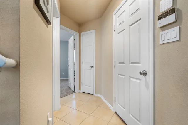 a view of a hallway with a elevator