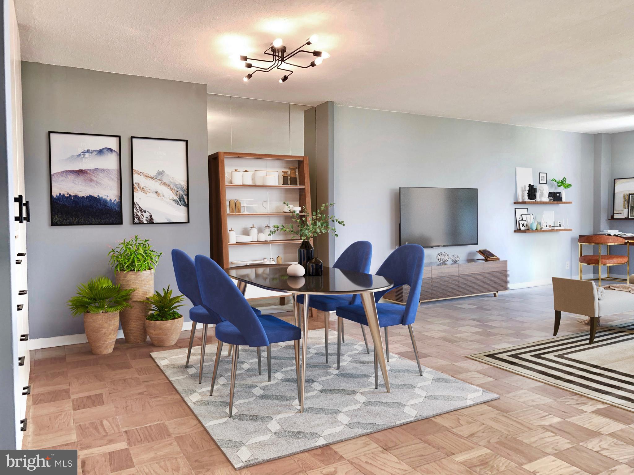 Living Dining Combo (virtually staged)