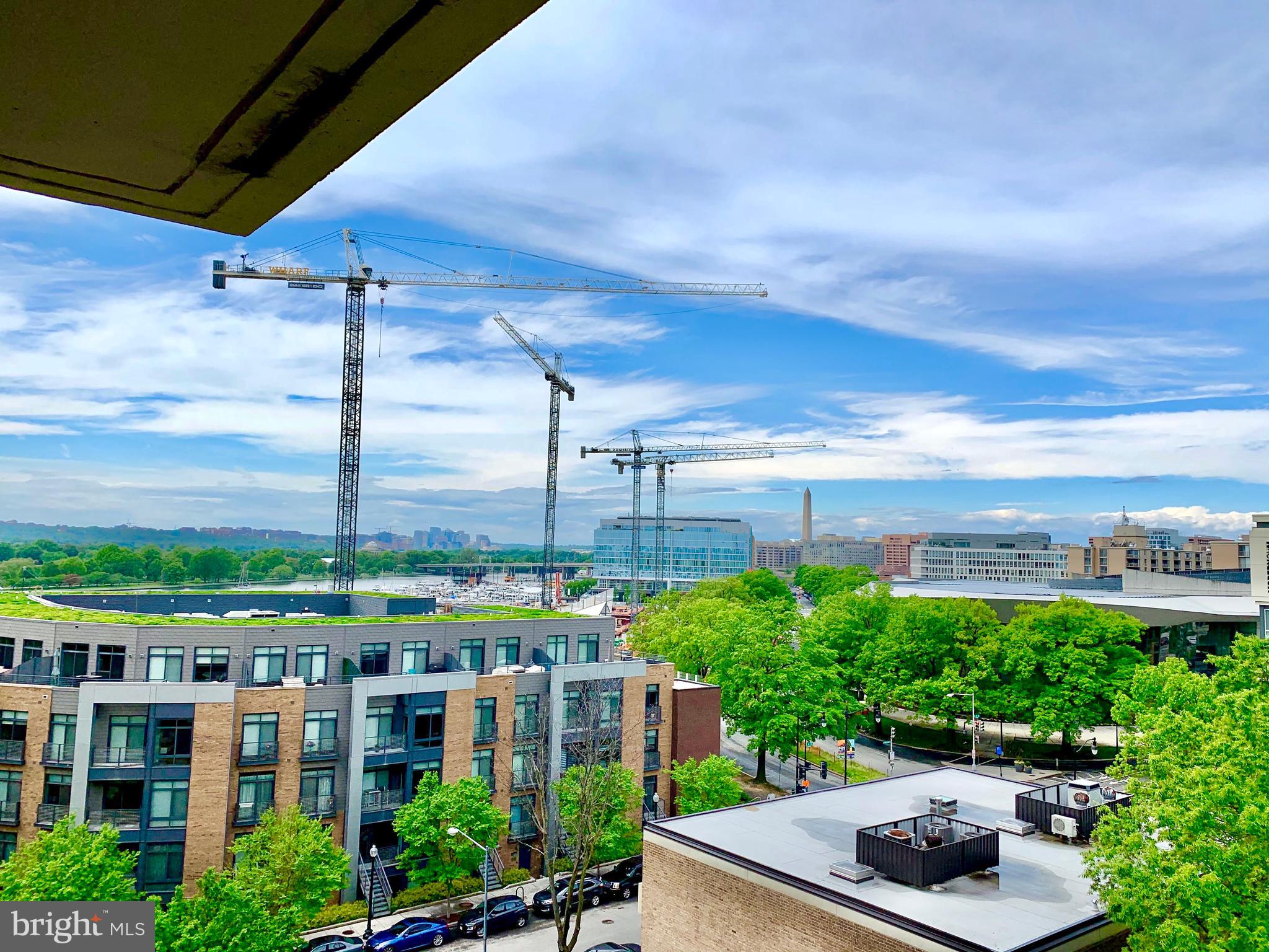 490 M Street Southwest, Unit W603 Washington, DC 20024 - Photo 17 of 31 View from Balcony