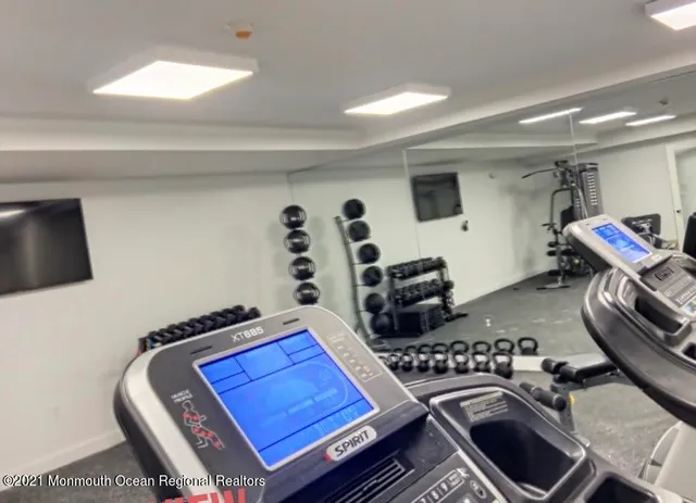 a view of city from terrace with seating space