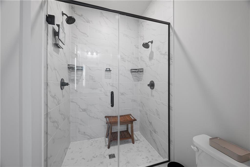 606 Spruce Lane Canonsburg, PA 15317 - Photo 20 of 36 a bathroom with a shower and toilet