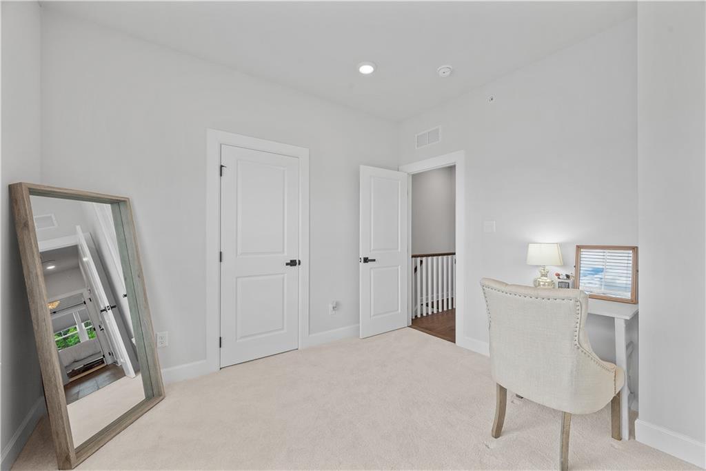 606 Spruce Lane Canonsburg, PA 15317 - Photo 24 of 36 a bedroom with a bed and a view of bathroom