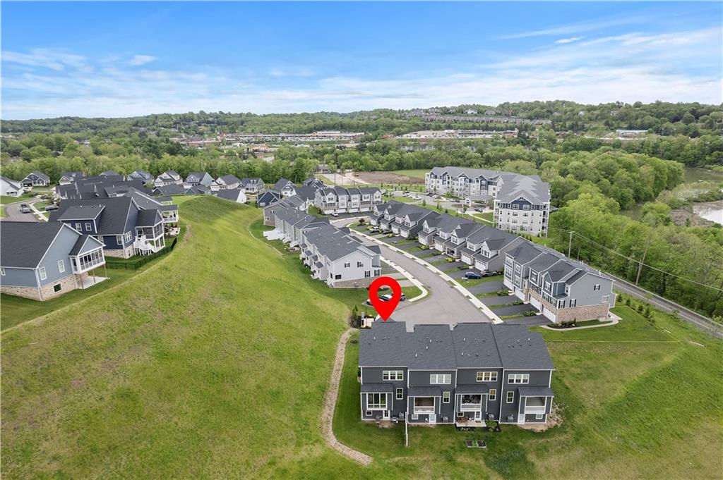 606 Spruce Lane Canonsburg, PA 15317 - Photo 31 of 36 a aerial view of a house with a big yard