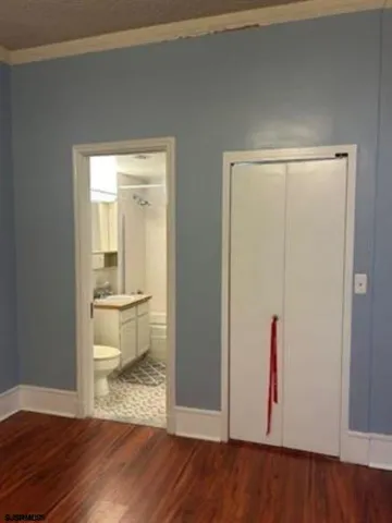 a close view of closet