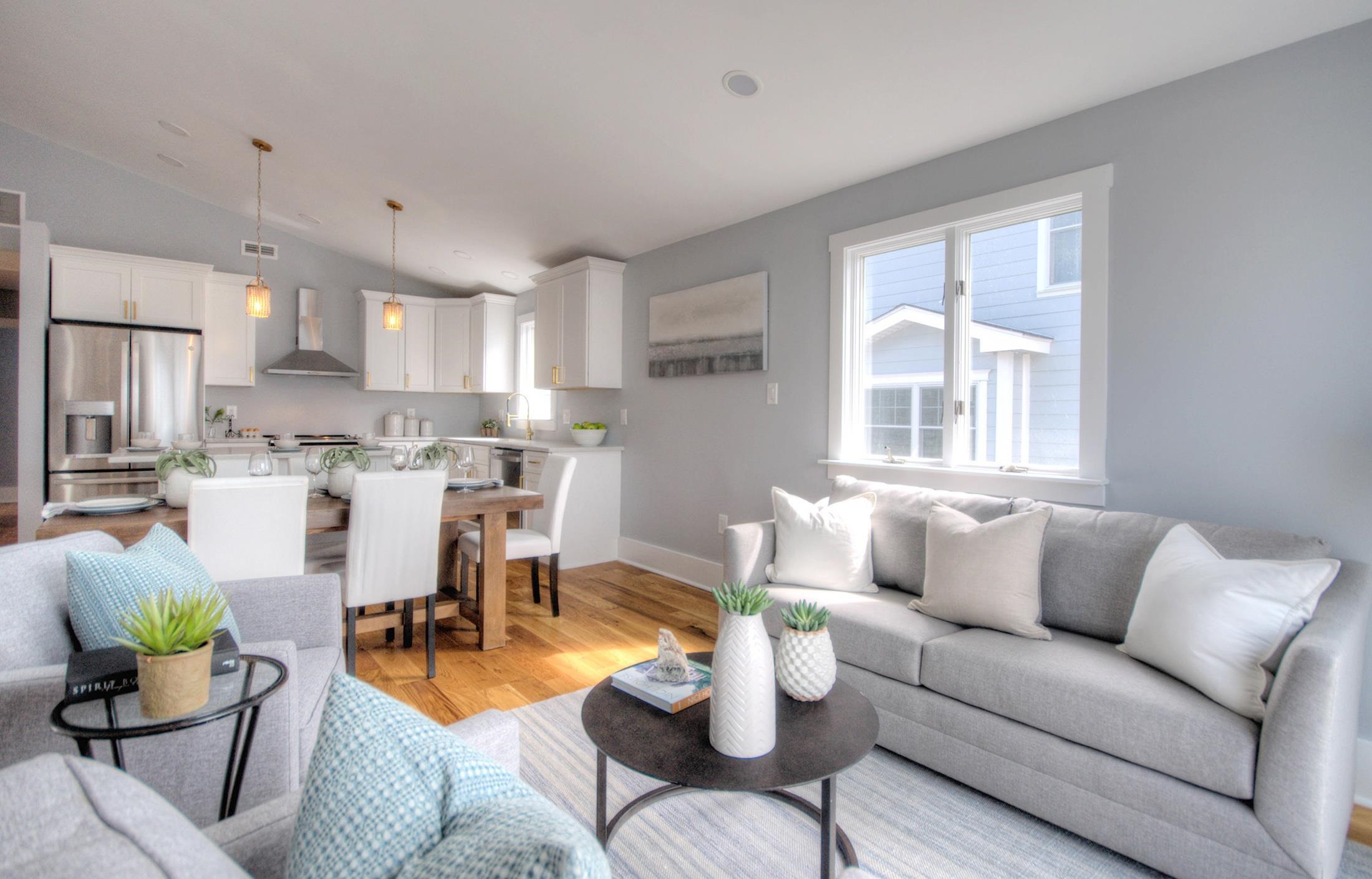 320 40th Street Avalon, NJ 08202 - Photo 8 of 39 a living room with furniture and kitchen view