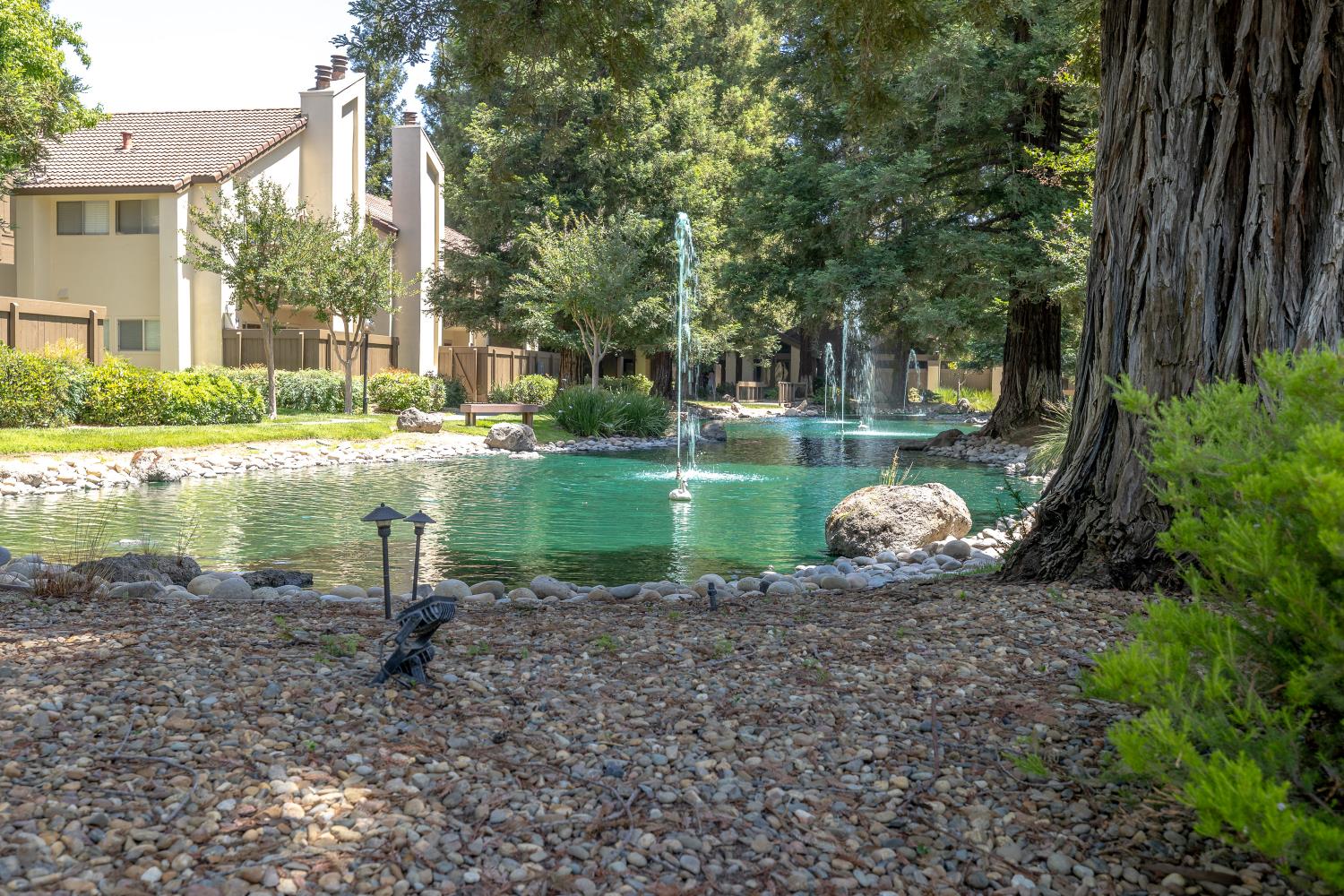 3700 Tully Road, Unit 5 Modesto, CA 95356 - Photo 24 of 38 a view of a table and chairs in the garden