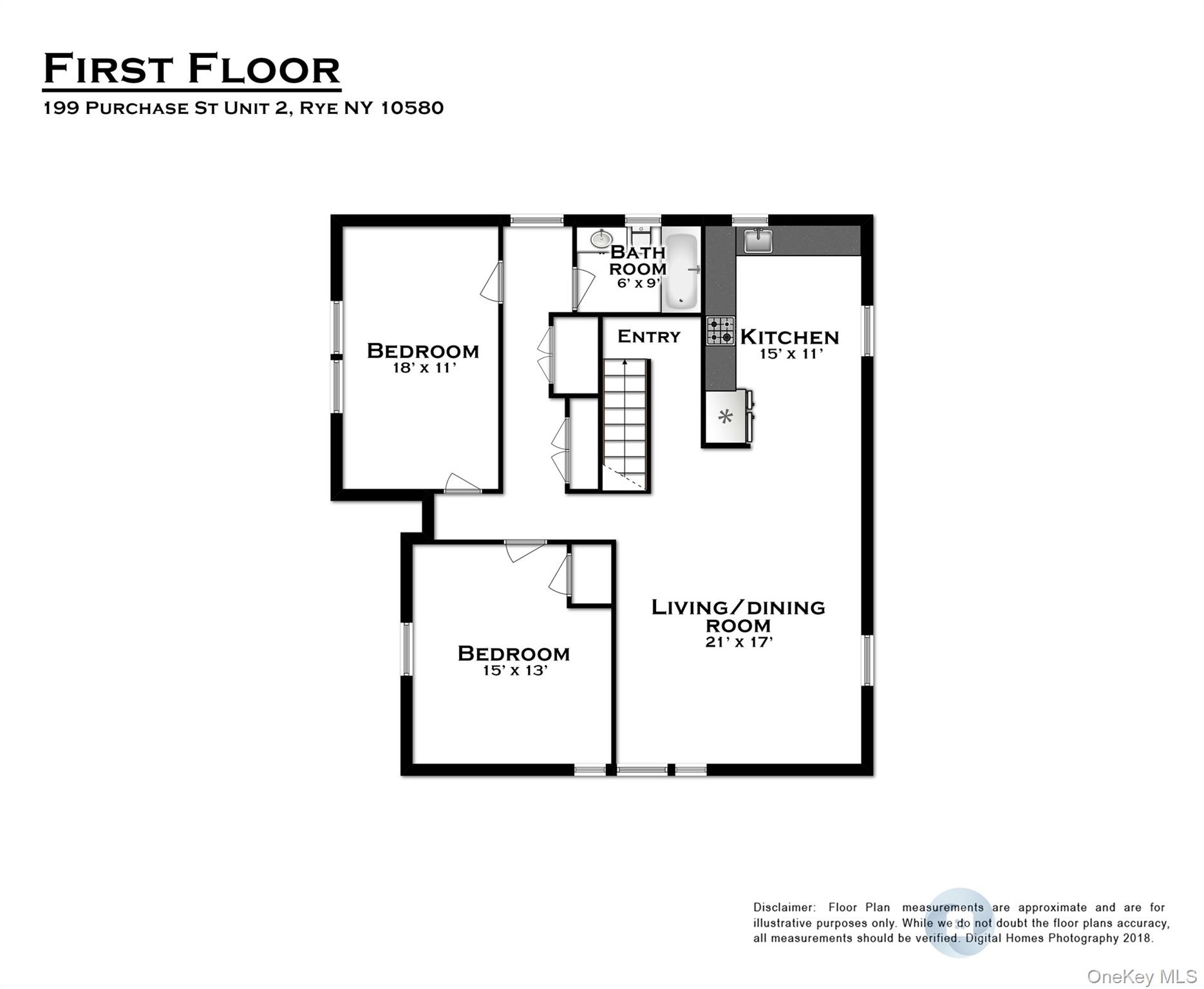199 Purchase Street, Unit 2 Rye, NY 10580 - Photo 14 of 14 View of room layout