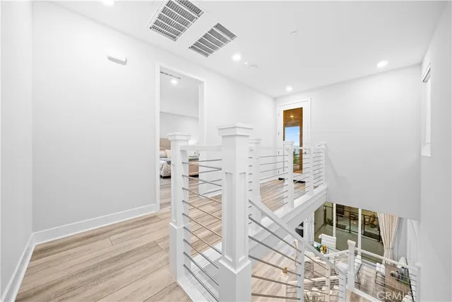 view of an entryway with wooden floor