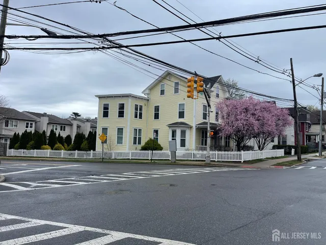 a front view of a building