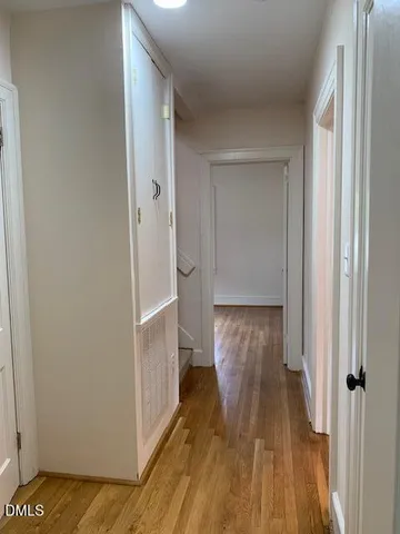 a view of wooden door