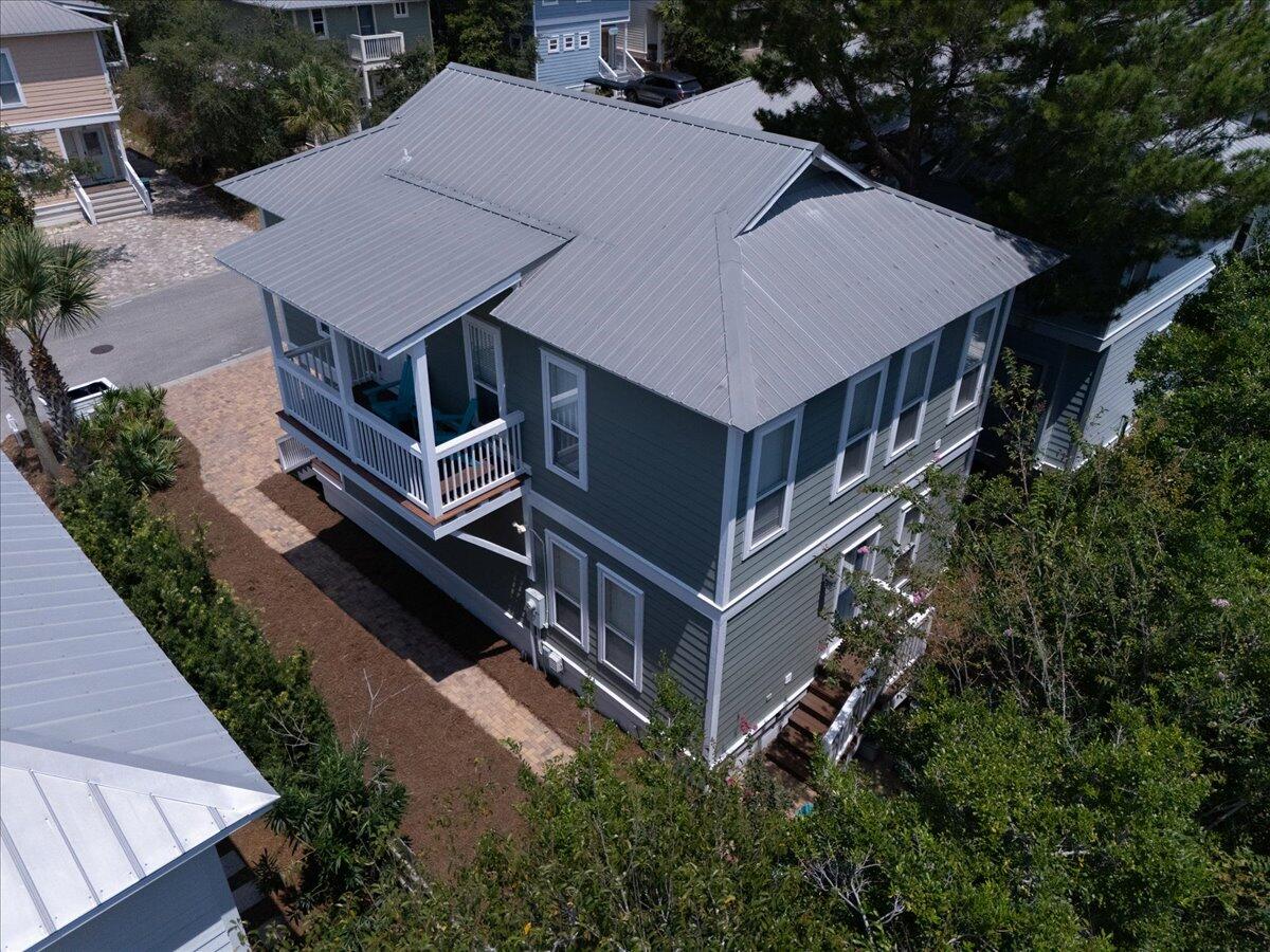 67 Snapper Street Santa Rosa Beach, FL 32459 - Photo 44 of 48 an aerial view of a house with roof deck front of house