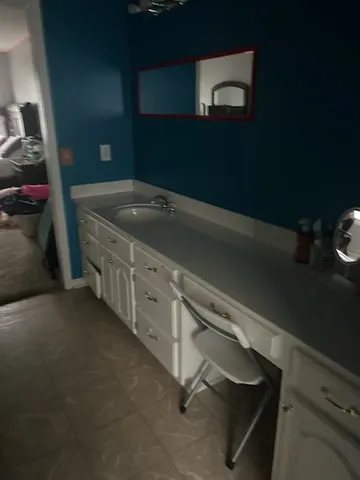a kitchen with a sink